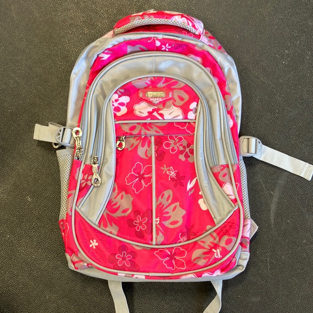 Ruipai Backpack School Girls Pink Flowers